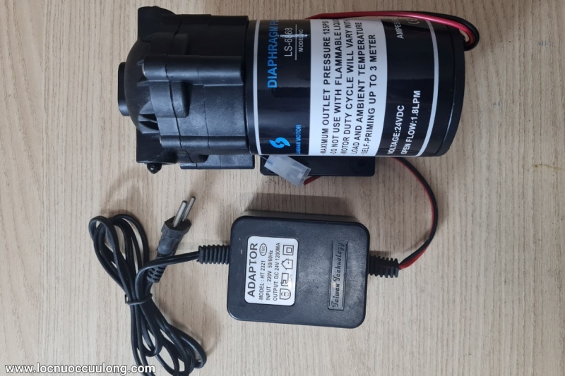 Bơm tăng áp 24VDC LS-6868 + Nguồn 24VDC/1.2A