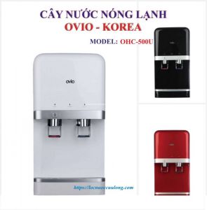Máy lọc nước nóng lạnh OVIO - Made in Korea - Tích hợp Bộ lọc Công nghệ RO 5 cấp - Màu đỏ