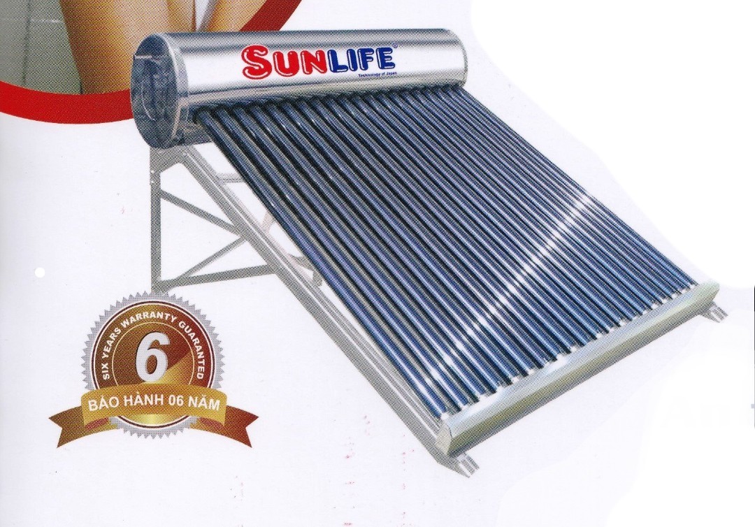 Máy nước nóng năng lượng mặt trời SUNLIFE inox SUS304 - 240 lít