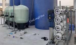 Dây chuyền lọc nước đóng chai/đóng bình 5m3/giờ (4 màng 8040 (Lưu lượng cao) Filmtec Dupont - USA)