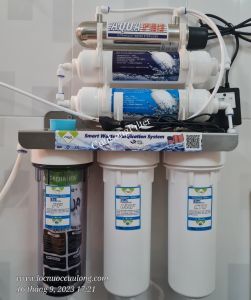 Máy lọc nước UF tích hợp đèn UV 6 cấp lọc - Không nước thải