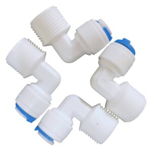 Linh kiện lọc nước - Co răng ngoài 21 ra ống phi 10